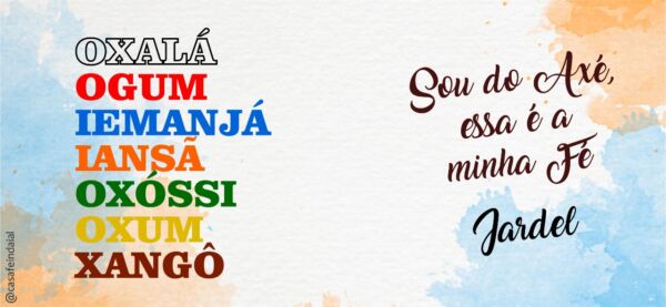 XICARA DE PORCELANA 325ML UMBANDA REF0086 - CASA FÉ - Imagem 2