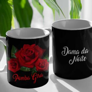 XICARA DE PORCELANA 325ML UMBANDA REF0089 - CASA FÉ
