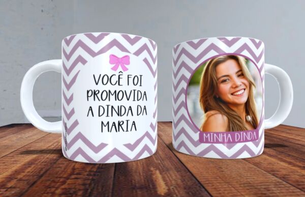 XICARA DE PORCELANA 325ML MADRINHA REF0096 - CASA FÉ