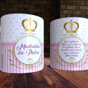XICARA DE PORCELANA 325ML MADRINHA REF0101 - CASA FÉ