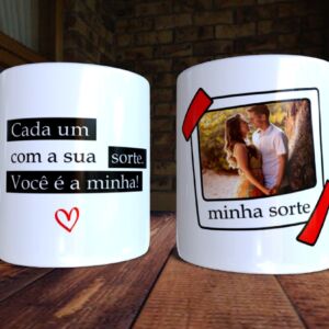 XICARA DE PORCELANA 325ML DIA DOS NAMORADOS REF0120 - CASA FÉ