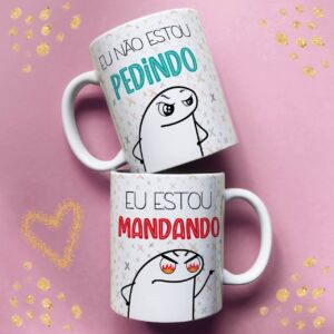 XICARA DE PORCELANA 325ML FLORK DIA DAS MÃES REF0130 - CASA FÉ