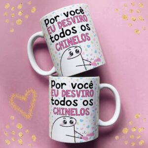 XICARA DE PORCELANA 325ML FLORK DIA DAS MÃES REF0131 - CASA FÉ