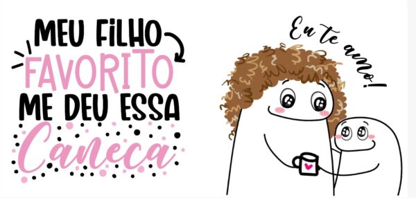 XICARA DE PORCELANA 325ML FLORK DIA DAS MÃES REF0133 - CASA FÉ - Image 3