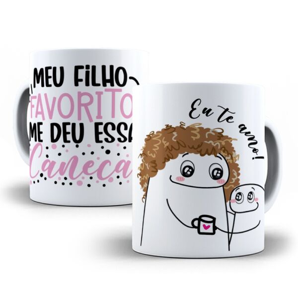 XICARA DE PORCELANA 325ML FLORK DIA DAS MÃES REF0133 - CASA FÉ - Image 2