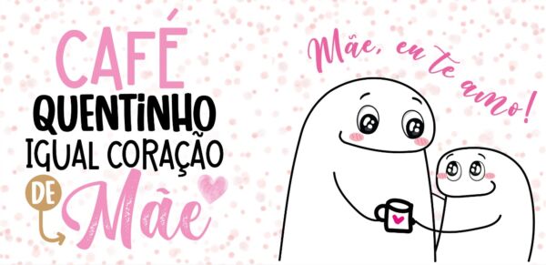 XICARA DE PORCELANA 325ML FLORK DIA DAS MÃES REF0134 - CASA FÉ - Imagem 2