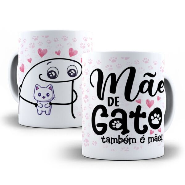 XICARA DE PORCELANA 325ML FLORK DIA DAS MÃES REF0135 - CASA FÉ - Imagem 2
