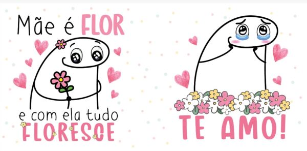 XICARA DE PORCELANA 325ML FLORK DIA DAS MÃES REF0137 - CASA FÉ - Imagem 3