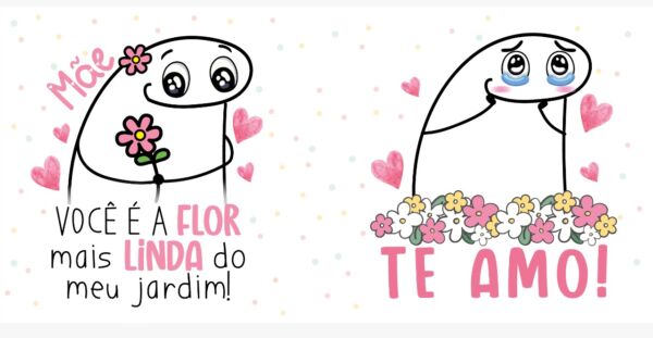 XICARA DE PORCELANA 325ML FLORK DIA DAS MÃES REF0138 - CASA FÉ - Imagem 5