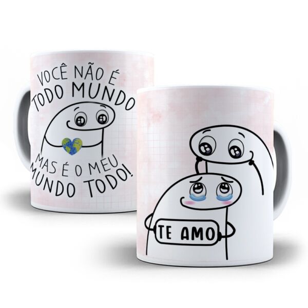 XICARA DE PORCELANA 325ML FLORK DIA DAS MÃES REF0140 - CASA FÉ - Imagem 4