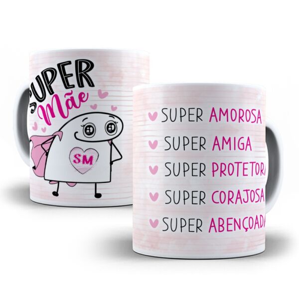 XICARA DE PORCELANA 325ML FLORK DIA DAS MÃES REF0141 - CASA FÉ - Image 3