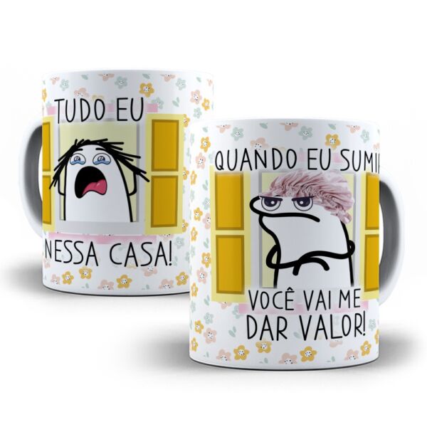 XICARA DE PORCELANA 325ML FLORK DIA DAS MÃES REF0142 - CASA FÉ - Imagem 2