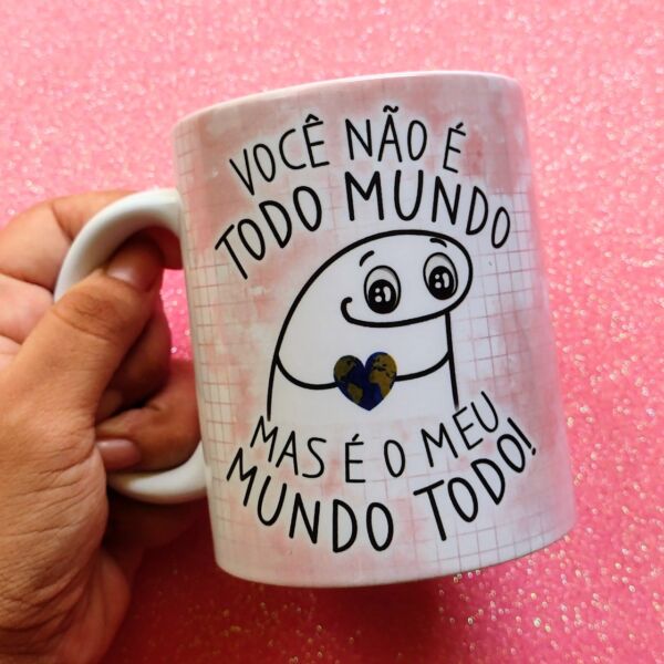XICARA DE PORCELANA 325ML FLORK DIA DAS MÃES REF0140 - CASA FÉ - Imagem 2