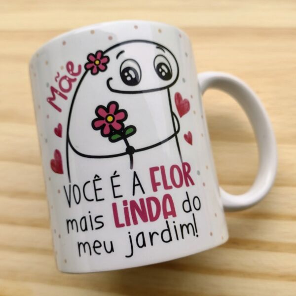 XICARA DE PORCELANA 325ML FLORK DIA DAS MÃES REF0138 - CASA FÉ - Imagem 3
