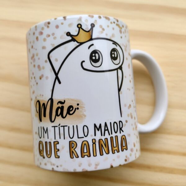XICARA DE PORCELANA 325ML FLORK DIA DAS MÃES REF0139 - CASA FÉ - Imagem 2