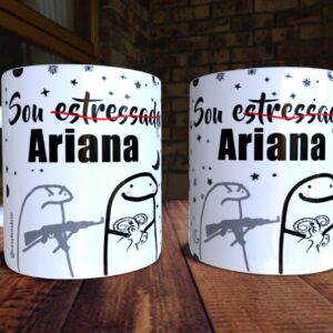 XICARA DE PORCELANA 325ML FLORK SIGNO ARIES REF0144 - CASA FÉ