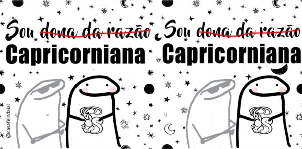 XICARA DE PORCELANA 325ML FLORK SIGNO CAPRICORNIO REF0146 - CASA FÉ - Image 3