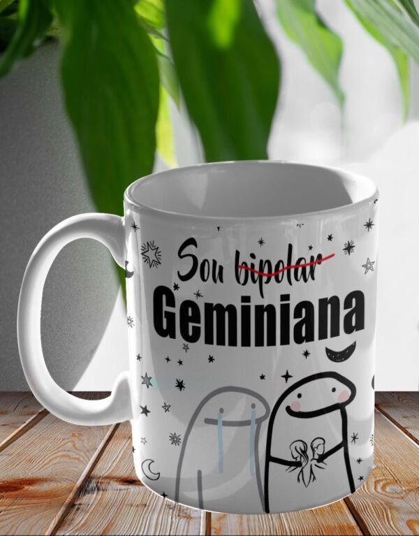 XICARA DE PORCELANA 325ML FLORK SIGNO GEMEOS REF0148 - CASA FÉ - Image 2
