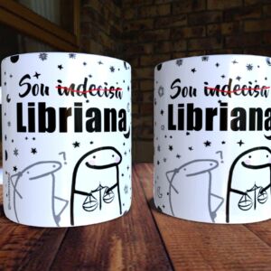 XICARA DE PORCELANA 325ML FLORK SIGNO LIBRA REF0150 - CASA FÉ