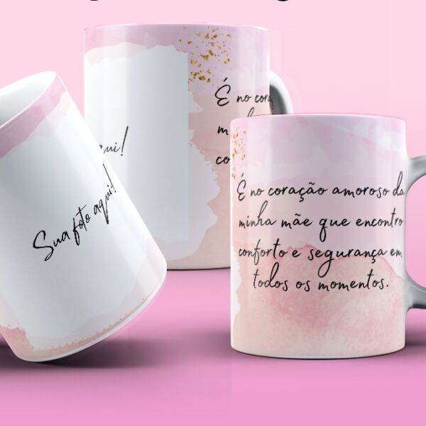XICARA DE PORCELANA 325ML DIA DAS MÃES REF0172 - CASA FÉ - Image 2