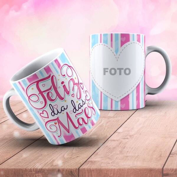 XICARA DE PORCELANA 325ML DIA DAS MÃES REF0176 - CASA FÉ - Image 2