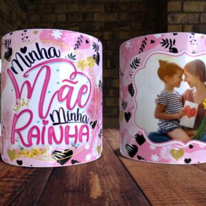 XICARA DE PORCELANA 325ML DIA DAS MÃES REF0177 - CASA FÉ