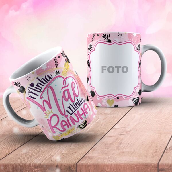 XICARA DE PORCELANA 325ML DIA DAS MÃES REF0177 - CASA FÉ - Image 2