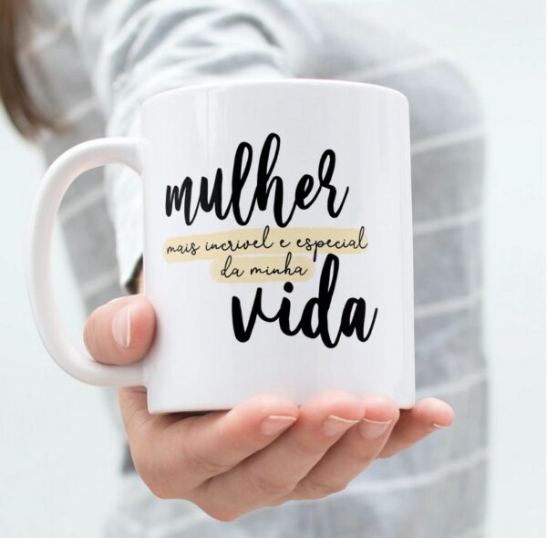 XICARA DE PORCELANA 325ML DIA DAS MÃES REF0178 - CASA FÉ