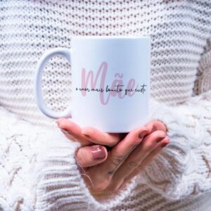 XICARA DE PORCELANA 325ML DIA DAS MÃES REF0180 - CASA FÉ