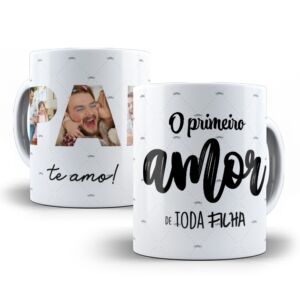 XICARA DE PORCELANA 325ML DIA DOS PAIS REF0183 - CASA FÉ