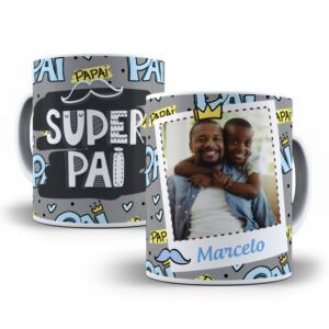 XICARA DE PORCELANA 325ML DIA DOS PAIS REF0191 - CASA FÉ