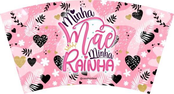 COPO COM CANUDO HOLOGRÁFICO 550ML DIA DAS MÃES REF0226 - CASA FÉ - Image 3