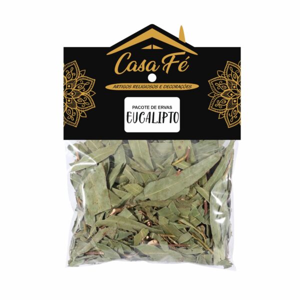 PACOTE DE ERVAS EUCALIPTO 10G - CASA FÉ