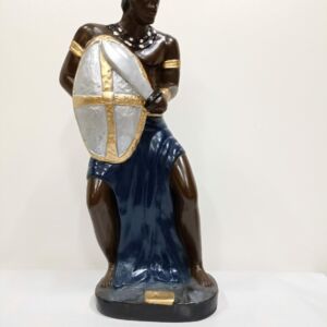 IMAGEM EM GESSO ORIXÁ OGUM 38 CM