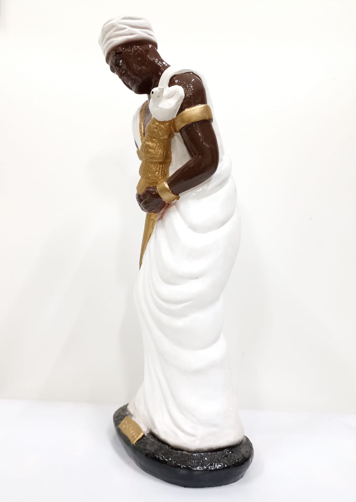 IMAGEM EM GESSO ORIXÁ OXALÁ 38 CM - PAULISTA - Imagem 2