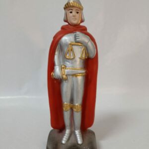 IMAGEM EM GESSO OGUM DE LEI 20 CM