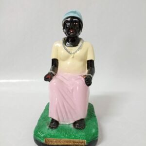 IMAGEM EM GESSO PRETA VELHA MÃE CAMBINDA 16CM - PAULISTA
