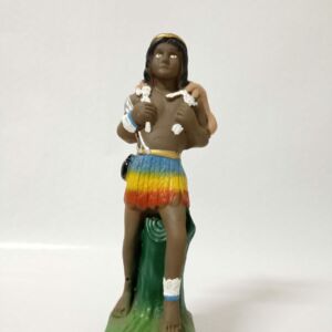 IMAGEM EM GESSO CABOCLO CAÇADOR 21 CM MODELO 003 - PAULISTA