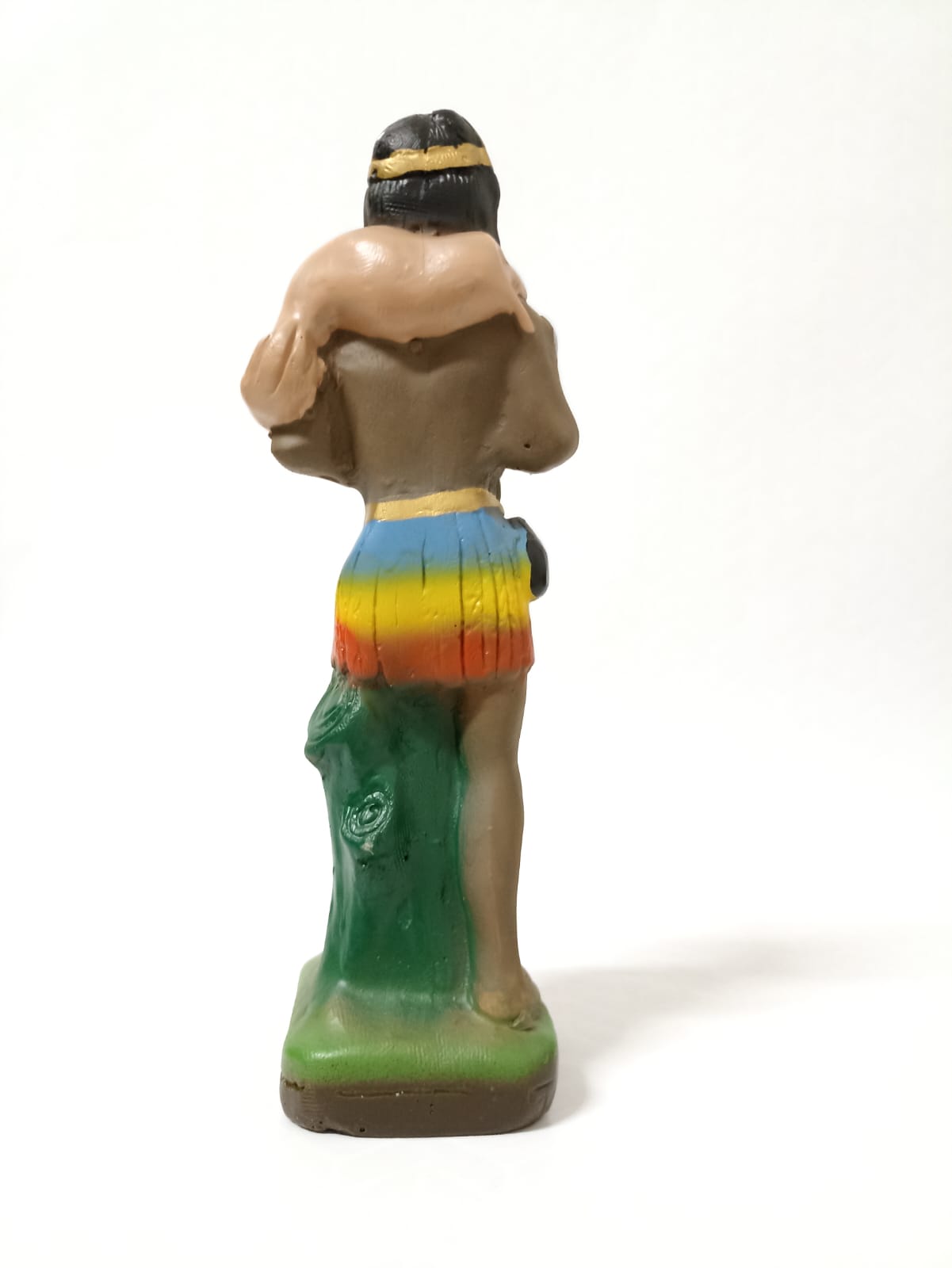 IMAGEM EM GESSO CABOCLO CAÇADOR 21 CM MODELO 003 - PAULISTA - Imagem 3