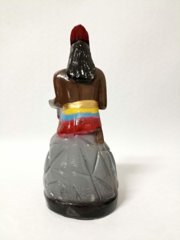 IMAGEM EM GESSO CABOCLO SETE CACHOEIRAS 20CM - PAULISTA - Imagem 3