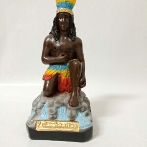 IMAGEM EM GESSO CABOCLO SETE CACHOEIRAS 19CM MODELO 002