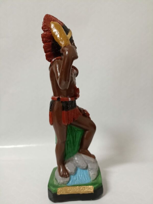 IMAGEM EM GESSO CABOCLO COBRA CORAL 27CM - Image 2