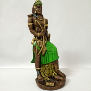 IMAGEM EM GESSO ORIXÁ OXOSSI 32 CM