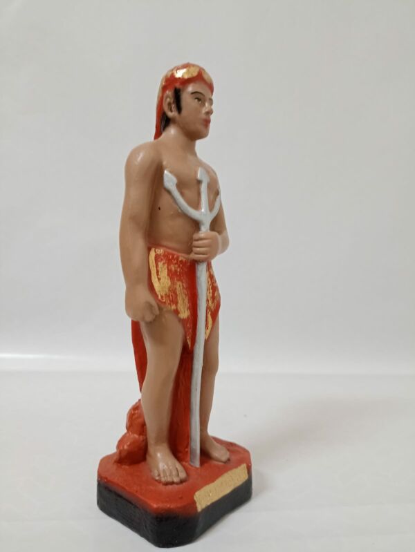 IMAGEM EM GESSO EXU TRANCA RUA 22CM - MODELO 002 - Imagem 2