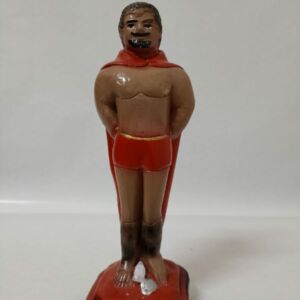 IMAGEM EM GESSO EXU VELUDO 21CM