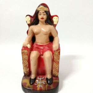IMAGEM EM GESSO POMBO GIRA RAINHA 17 CM
