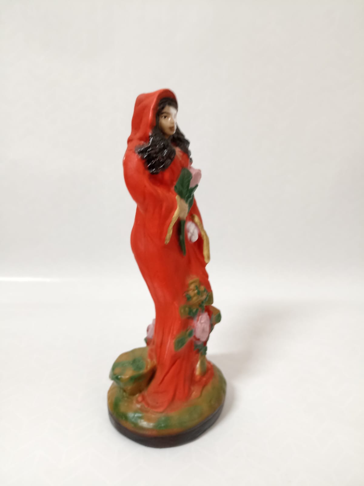 IMAGEM EM GESSO POMBO GIRA ROSA CAVEIRA 21 CM MODELO 003 - Imagem 2