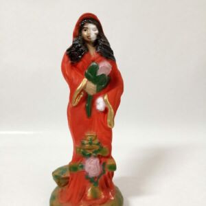 IMAGEM EM GESSO POMBO GIRA ROSA CAVEIRA 21 CM MODELO 003