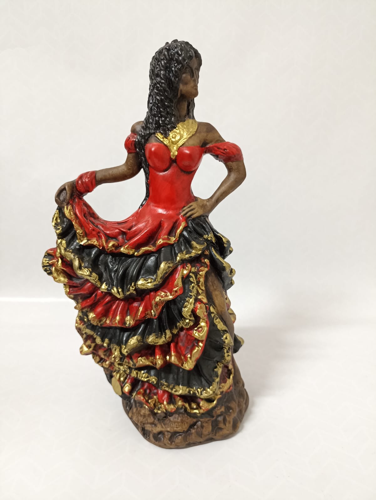 IMAGEM EM GESSO POMBO GIRA SETE SAIAS 25CM MODELO 004