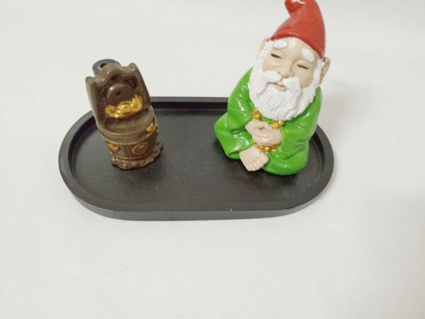 PORTA INCENSO EM RESINA MAGO CORES DIVERSAS 10CM - Image 6